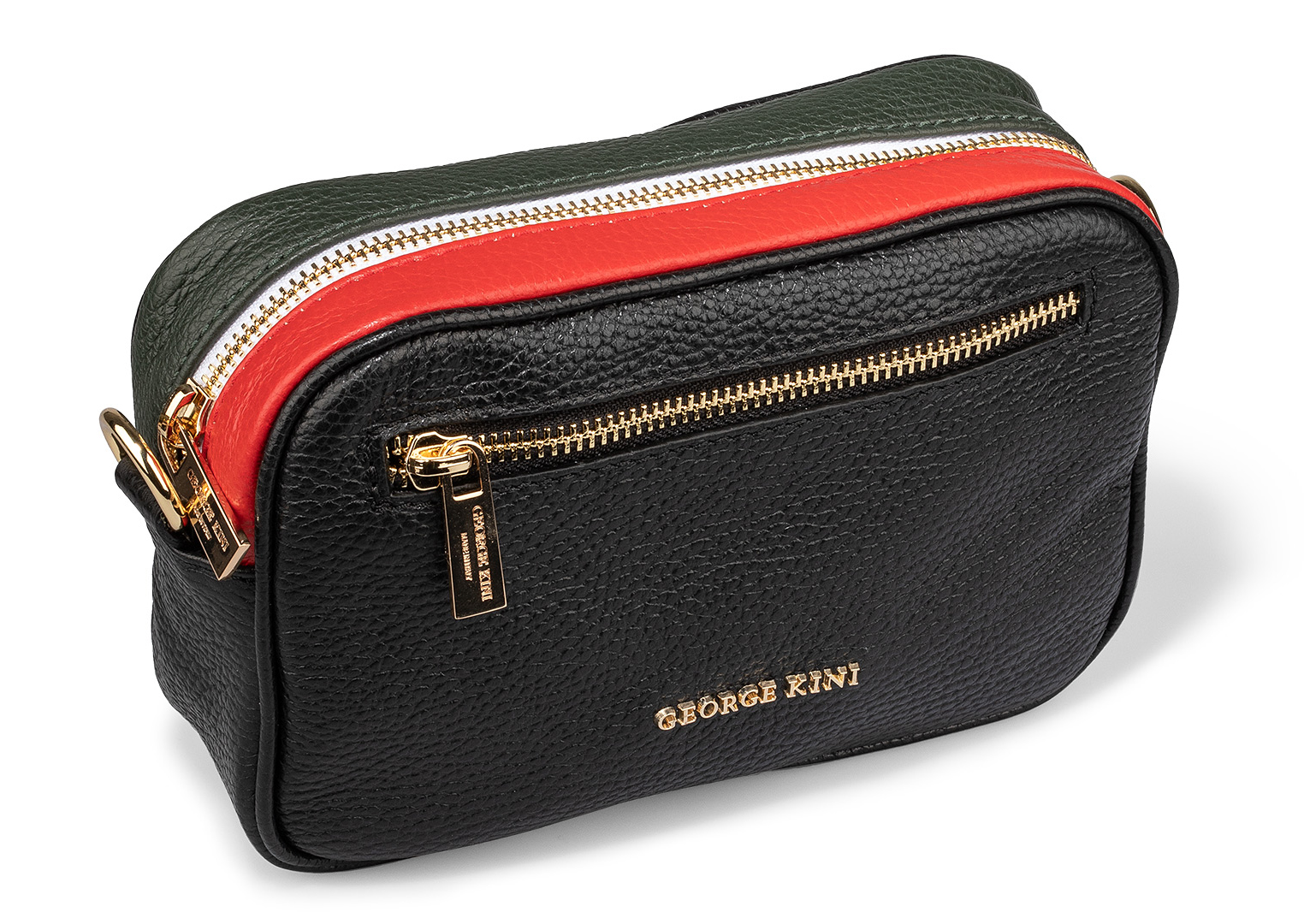 George Kini bags GK.TRICOLORCROSSBODYBLACKITALY. Фото 1. George Kini bags GK.TRICOLORCROSSBODYBLACKITALY. Фото 1.