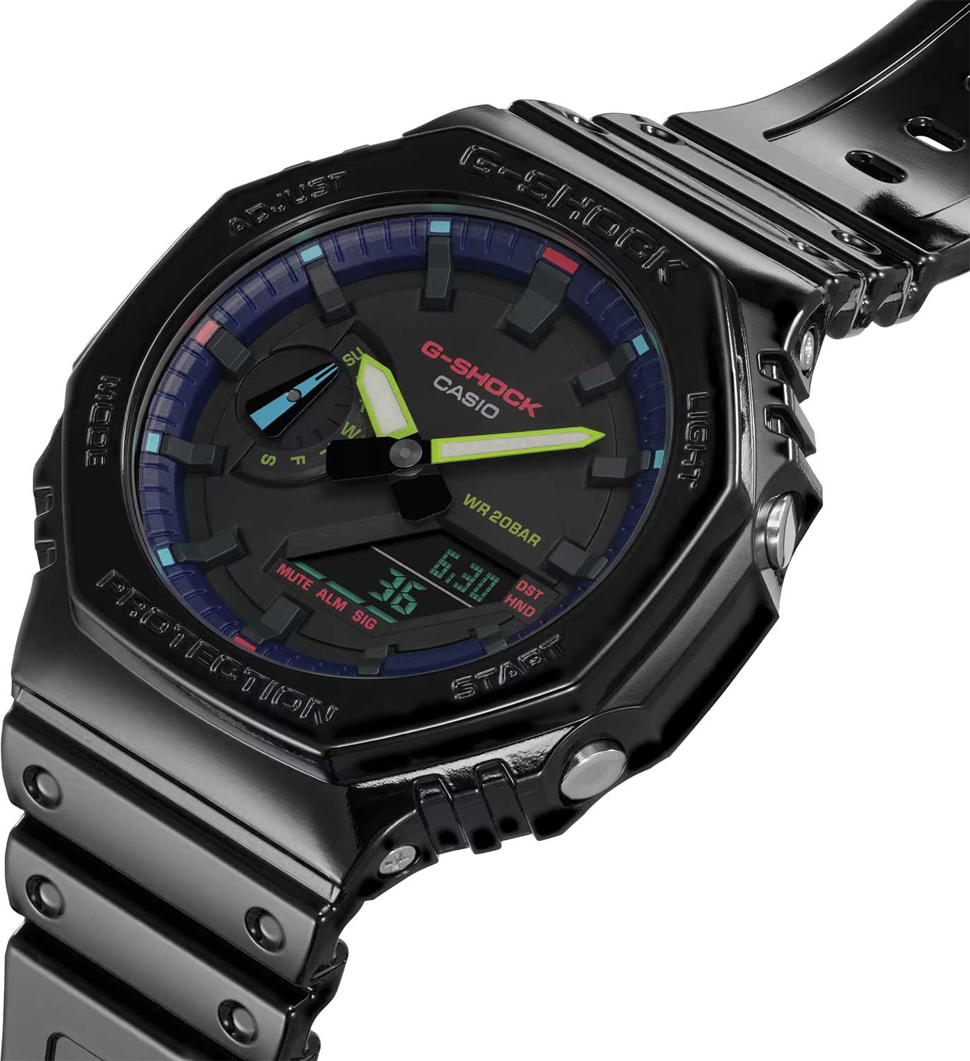 Наручные часы Casio GA-2100RGB-1A. Фото 4.