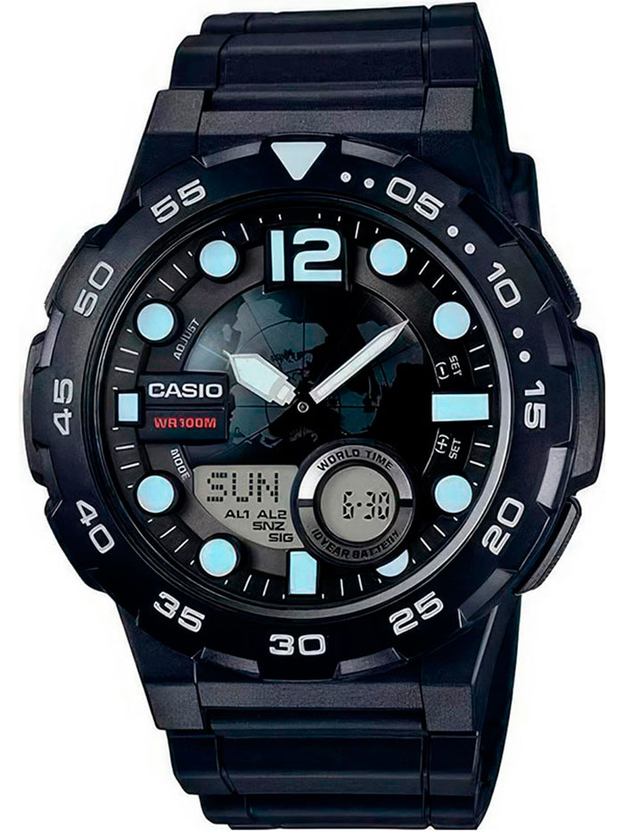 Наручные часы Casio AEQ-100W-1A. Фото 0.