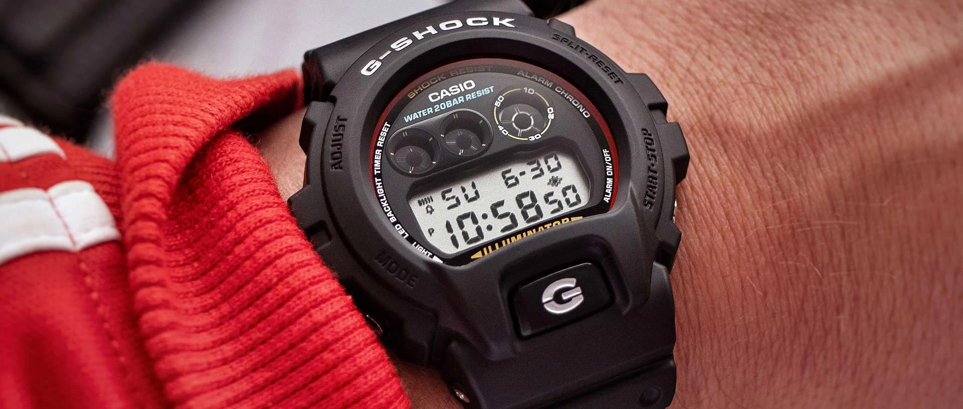 Наручные часы Casio DW-6900RL-1. Фото 1.