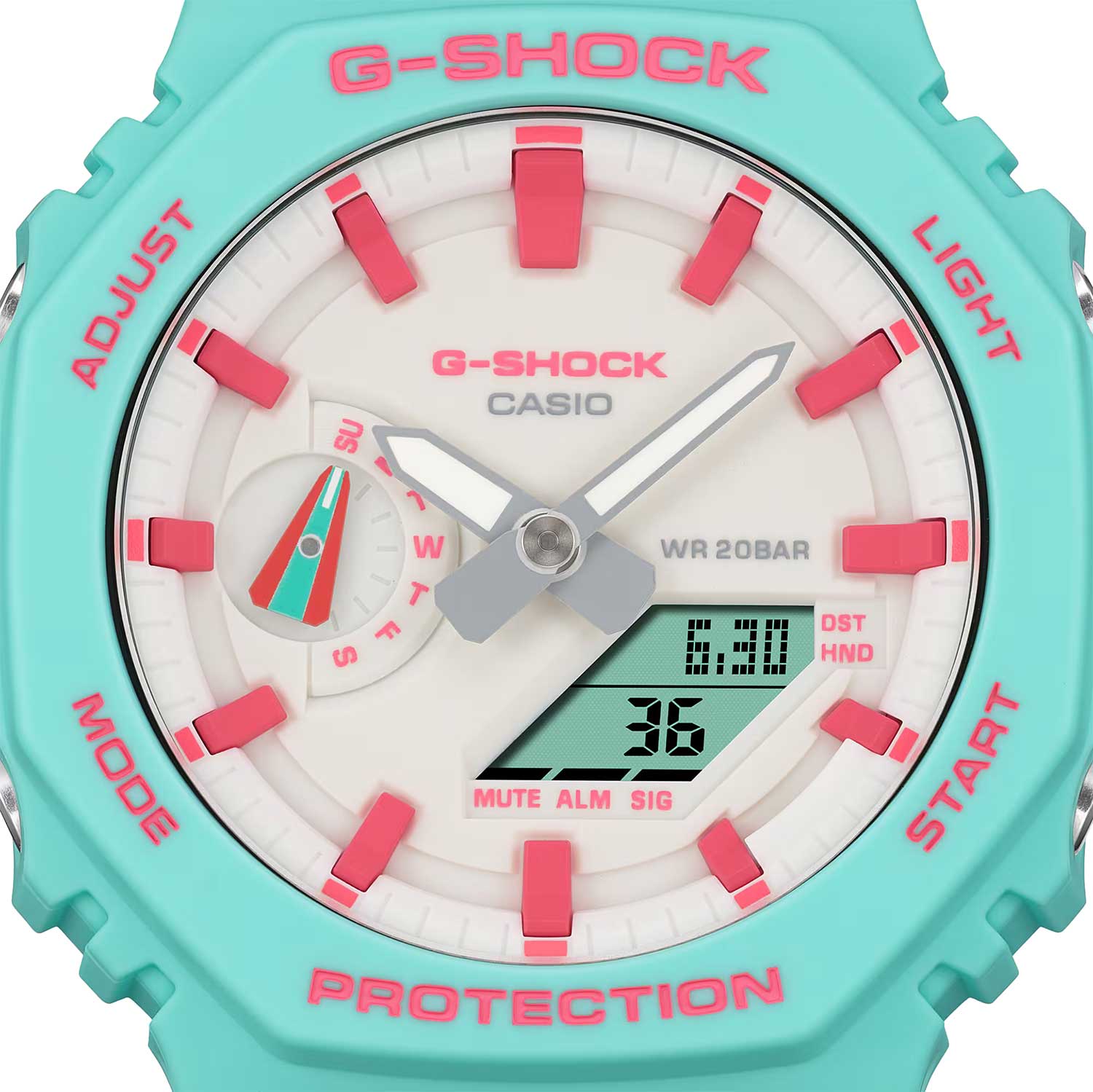 Наручные часы Casio GA-2100RB-3A. Фото 1.