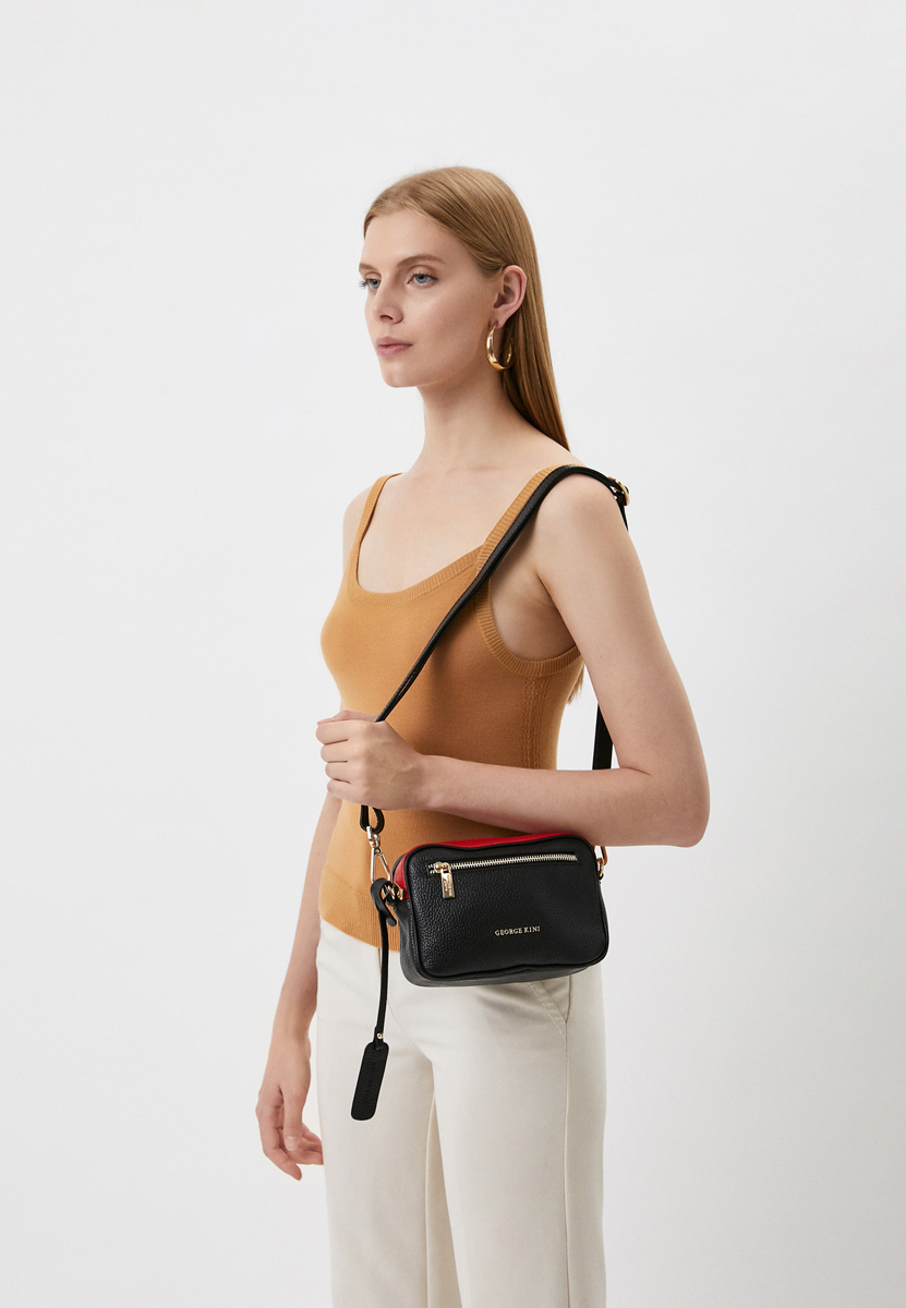 George Kini bags GK.TRICOLORCROSSBODYBLACKITALY. Фото 6. George Kini bags GK.TRICOLORCROSSBODYBLACKITALY. Фото 6.