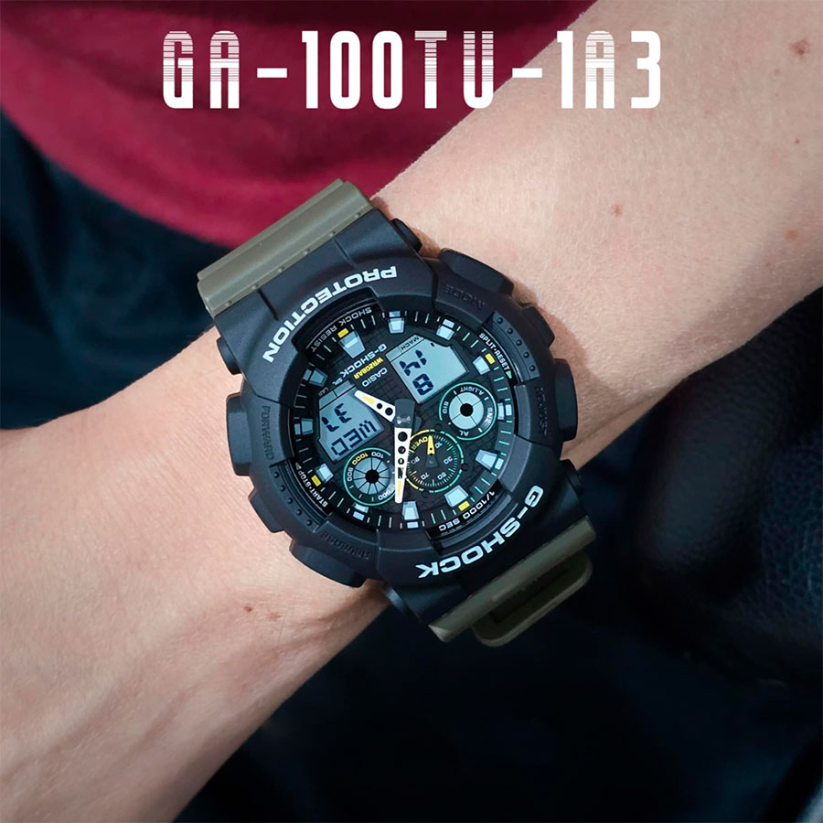 Наручные часы Casio GA-100TU-1A3. Фото 3.