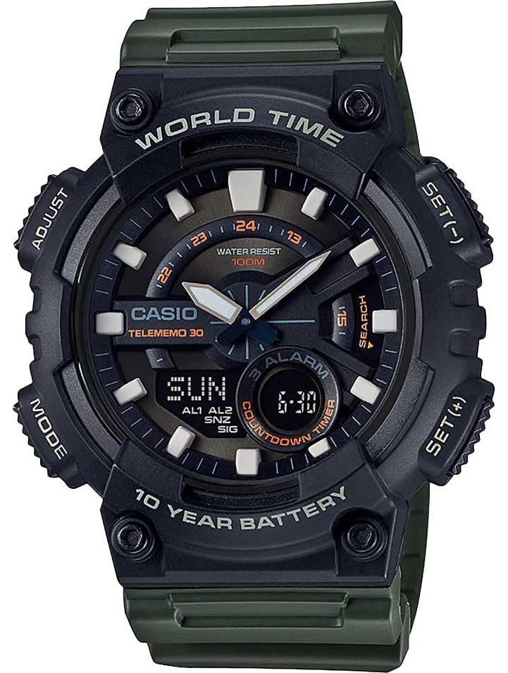 Наручные часы Casio AEQ-110W-3A. Фото 0.