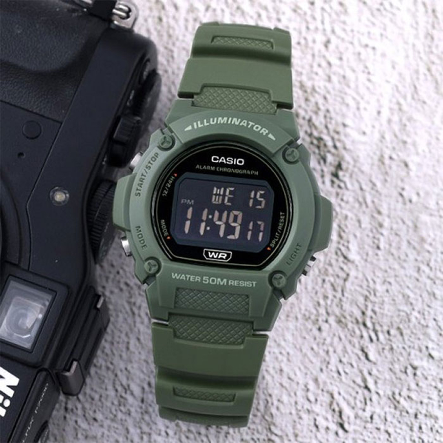 Наручные часы Casio W-219HC-3B. Фото 4.