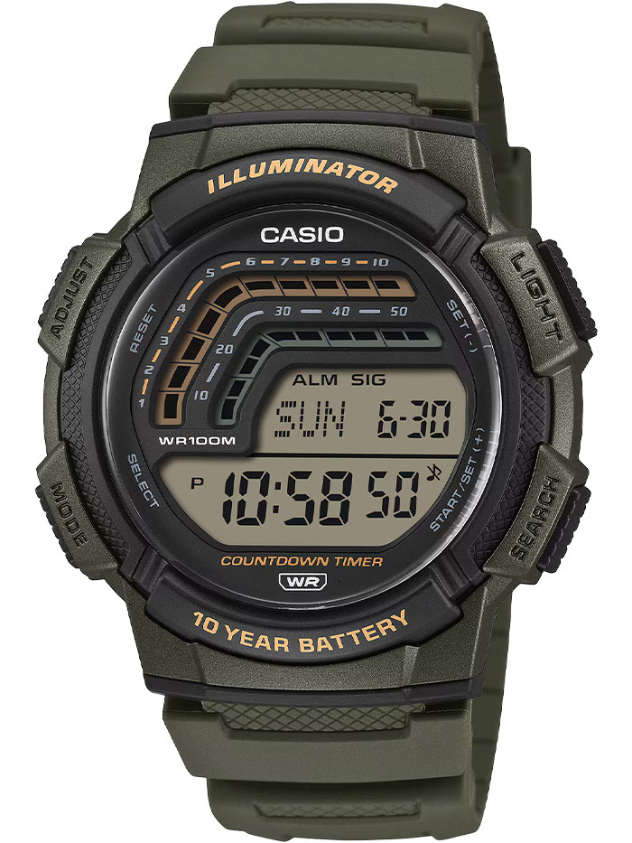 Наручные часы Casio WS-1800-3A. Фото 0.