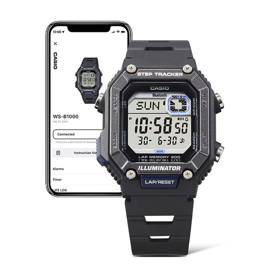 Наручные часы Casio WS-B1000-1A. Фото 7.