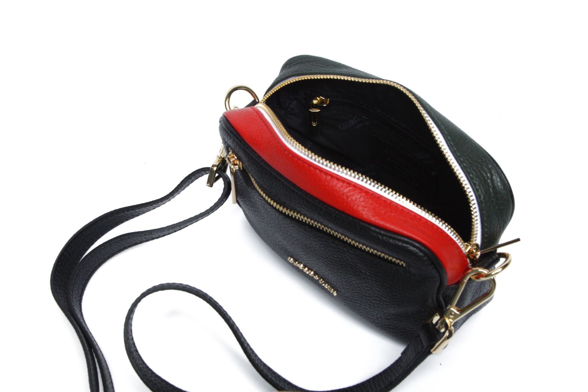 George Kini bags GK.TRICOLORCROSSBODYBLACKITALY. Фото 5. George Kini bags GK.TRICOLORCROSSBODYBLACKITALY. Фото 5.