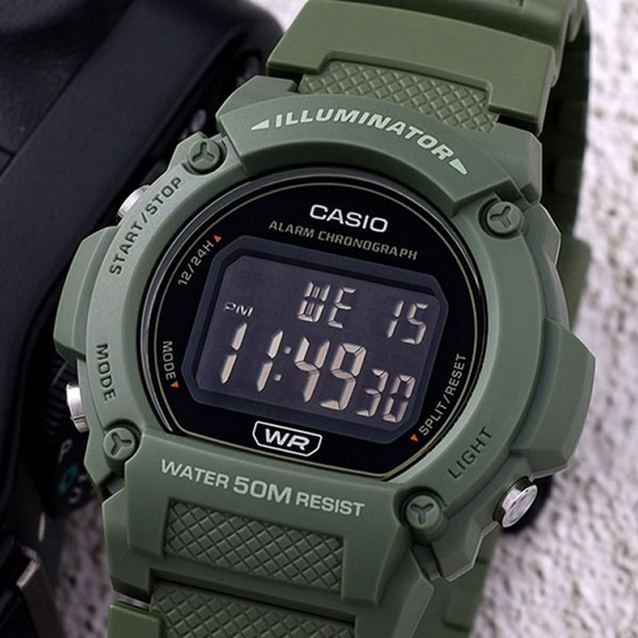 Наручные часы Casio W-219HC-3B. Фото 5.