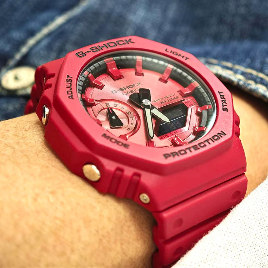 Наручные часы Casio GA-2100RRB-4A. Фото 4.