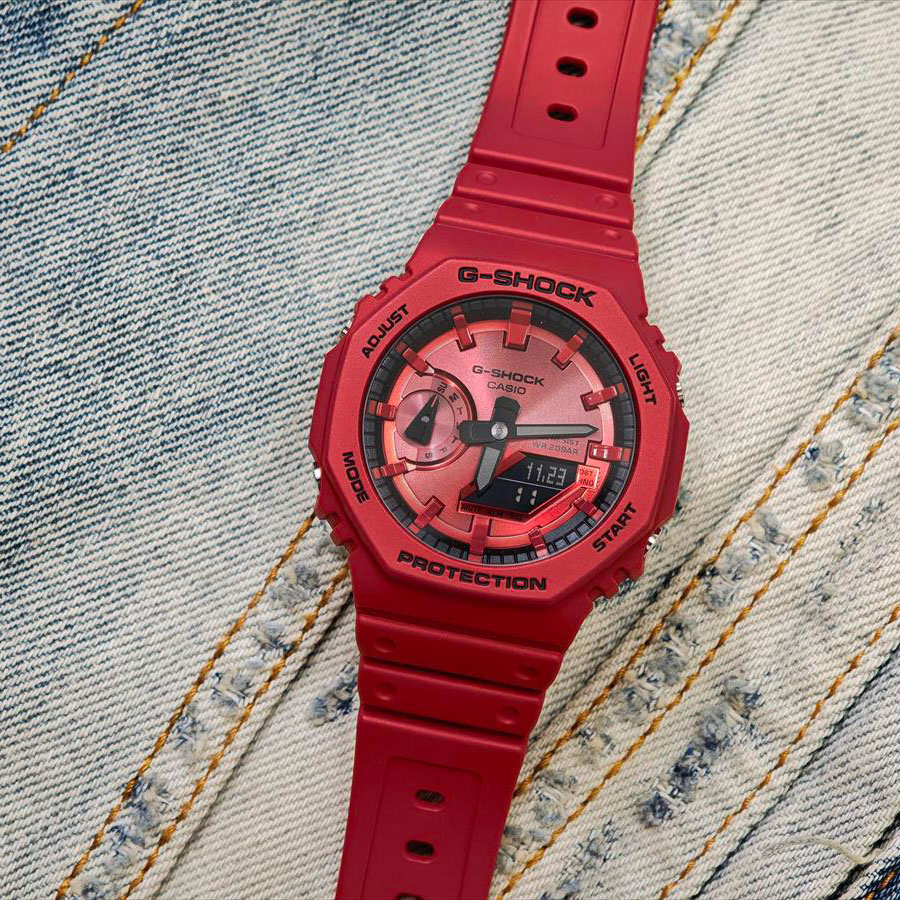 Наручные часы Casio GA-2100RRB-4A. Фото 2.
