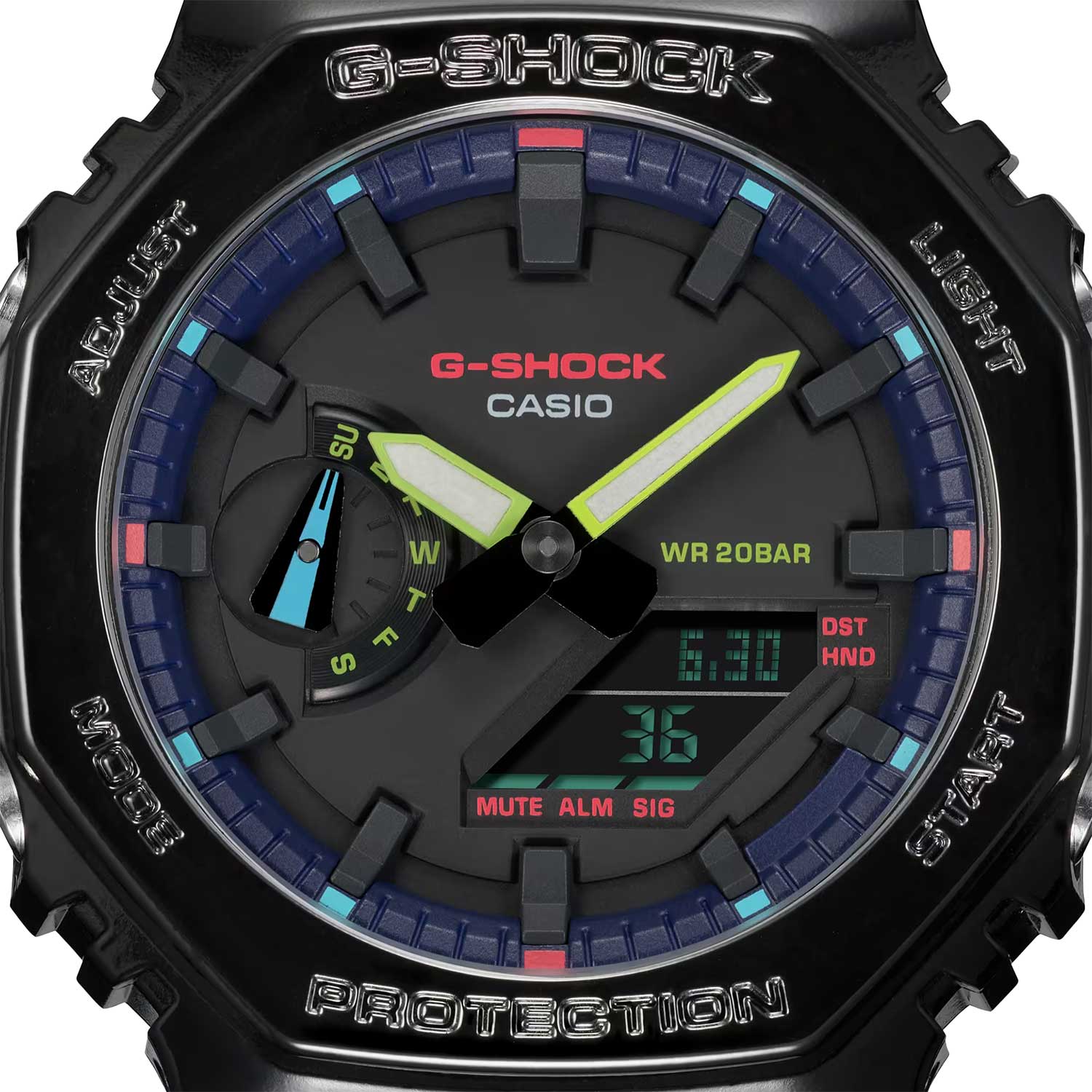 Наручные часы Casio GA-2100RGB-1A. Фото 3.