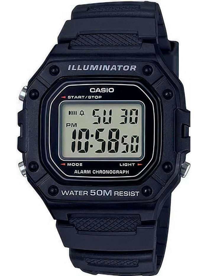 Наручные часы Casio W-218H-1A. Фото 0.