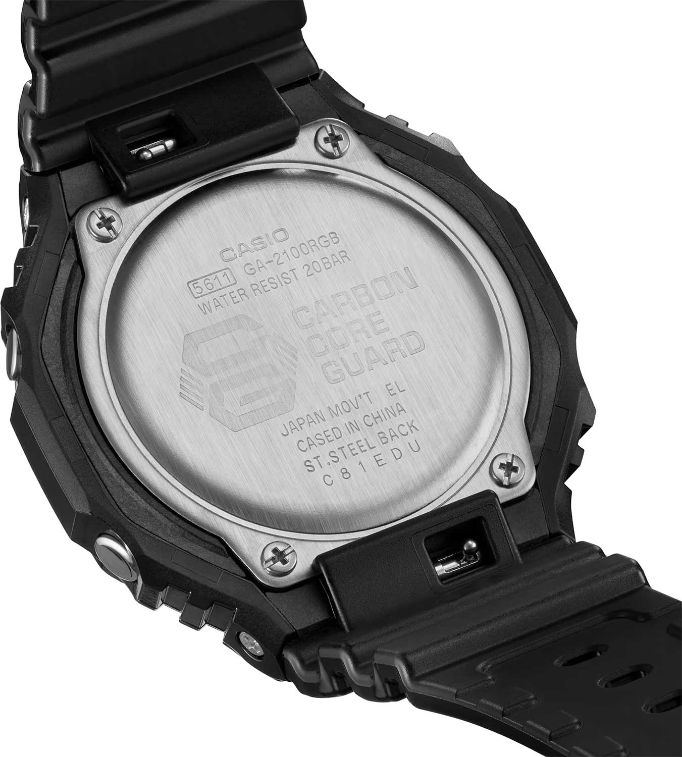 Наручные часы Casio GA-2100RGB-1A. Фото 7.