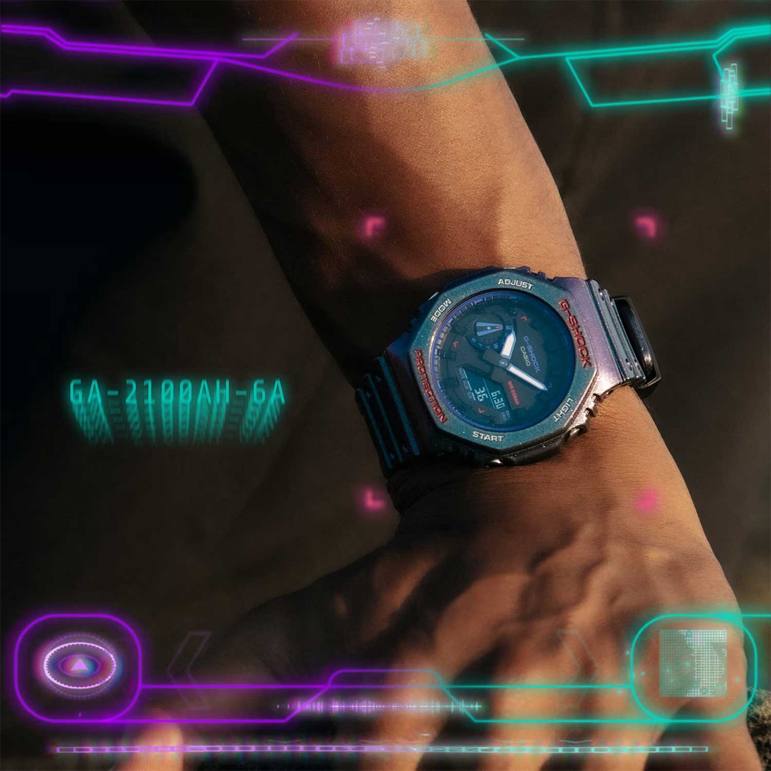 Наручные часы Casio GA-2100AH-6A. Фото 1.