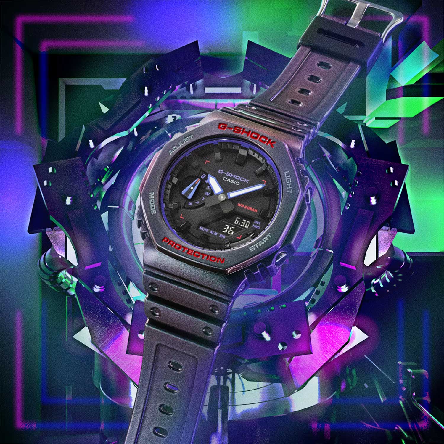 Наручные часы Casio GA-2100AH-6A. Фото 3.
