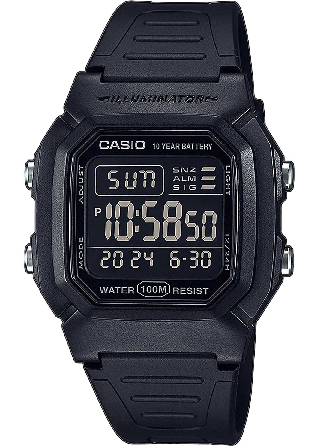 Наручные часы Casio W-800H-1B. Фото 0.