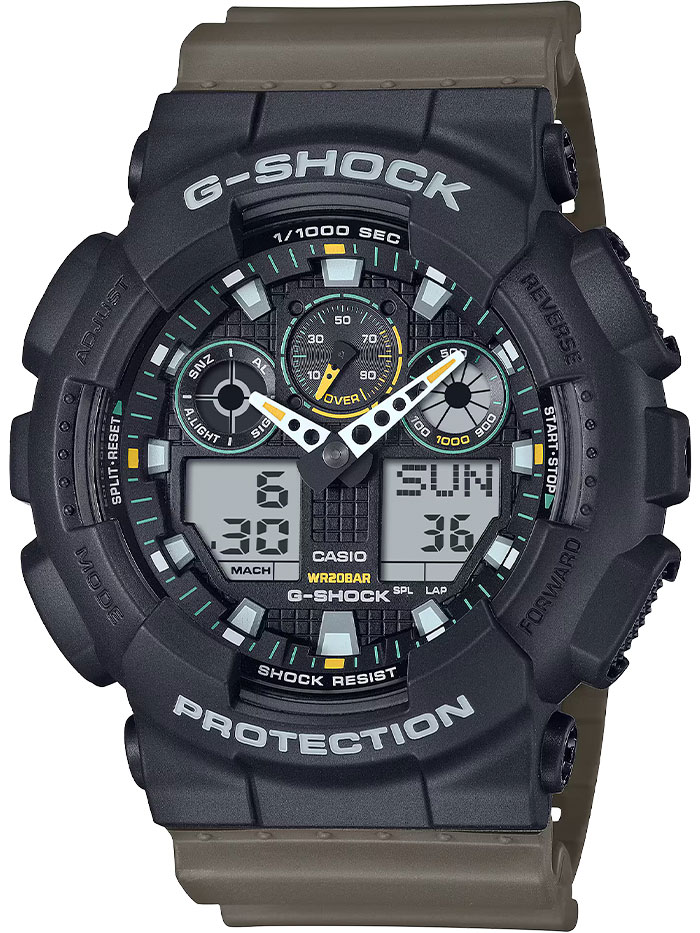 Наручные часы Casio GA-100TU-1A3. Фото 0.