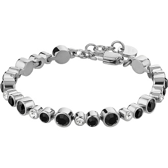 Браслет TERESIA SS BLACK / CRYSTAL