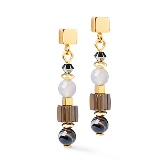 Серьги Brown-Grey