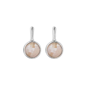 Серьги  quartz rose