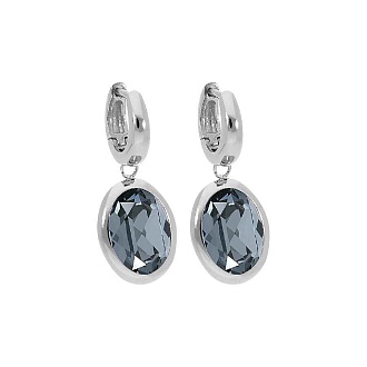 Серьги Creole TIVOLA small S silver night
