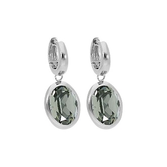 Серьги Creole TIVOLA small S black diamond