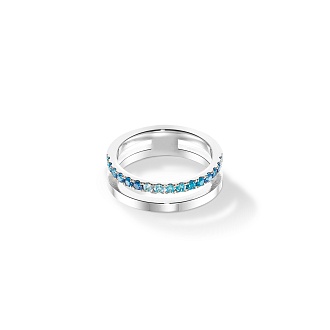 Кольцо Blue-Silver