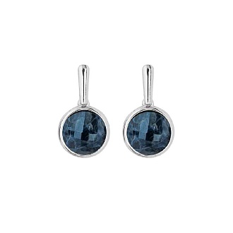 Серьги pearl sodalite