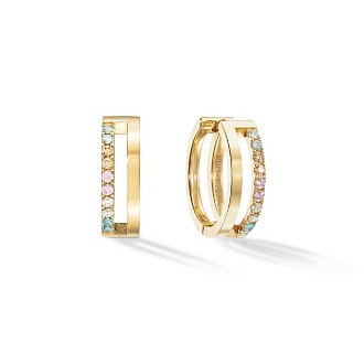Серьги Multicolour Pastel Gold