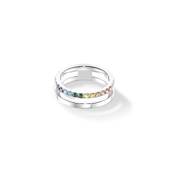 Кольцо Multicolour Silver
