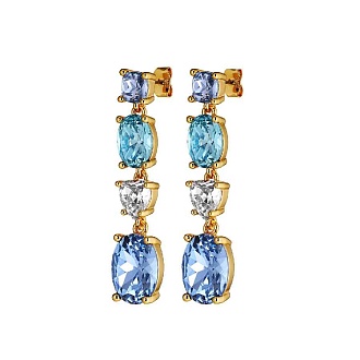 Серьги CARMEN SG L. BLUE/AQUA