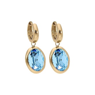 Серьги Creole TIVOLA small G aquamarine