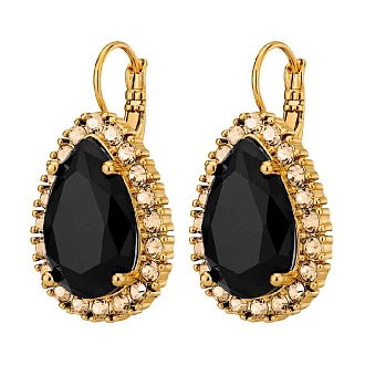 Серьги FIORA SG BLACK /GOLDEN
