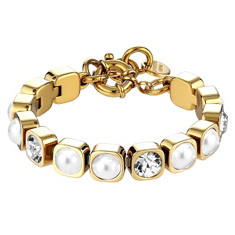 Браслет CONIAN SG CRYSTAL / WHITE PEARL