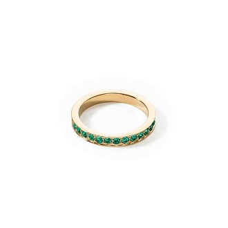 Кольцо Dark Green-Gold