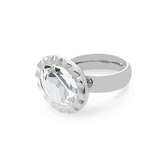 Кольцо TIVOLA UNICA big (S/P) Crystal 56
