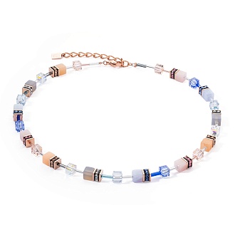Колье Light blue-Beige