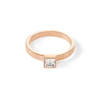Кольцо Crystal-Rose gold 18 мм