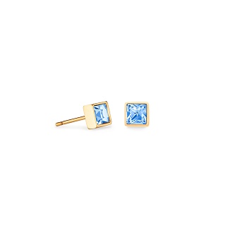Серьги Light Blue-Gold