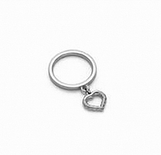 WC12107A 016 LUCKY AN.CUORE METALLO (PS)
