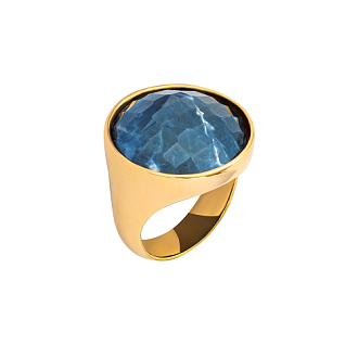 Кольцо  pearl sodalite 17.2 мм