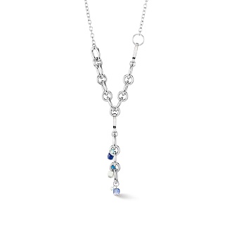 Колье Blue-Silver