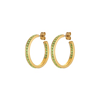 Серьги JUSTINA SG LIGHT GREEN