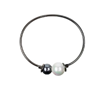Браслет White and Graphite Pearl