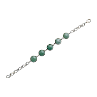 Классический браслет Pearl Green Quartz