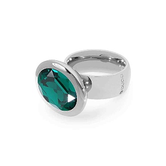 Кольцо TIVOLA big S emerald  18.5 мм