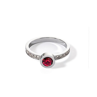 Coeur de Lion Кольцо Red-Silver 16.5 мм