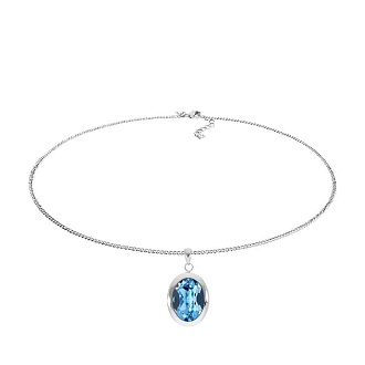 Колье TIVOLA big S aquamarine