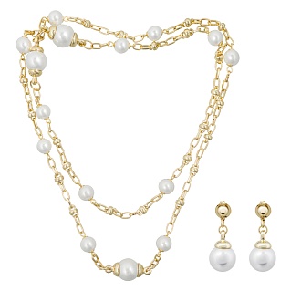 Комплект колье+серьги